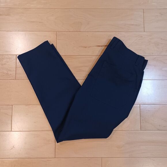 Lululemon Relaxed-Tapered Smooth Twill Trouser Blue LM5AYCS Size 31"x 27" Preppy - Picture 2 of 8